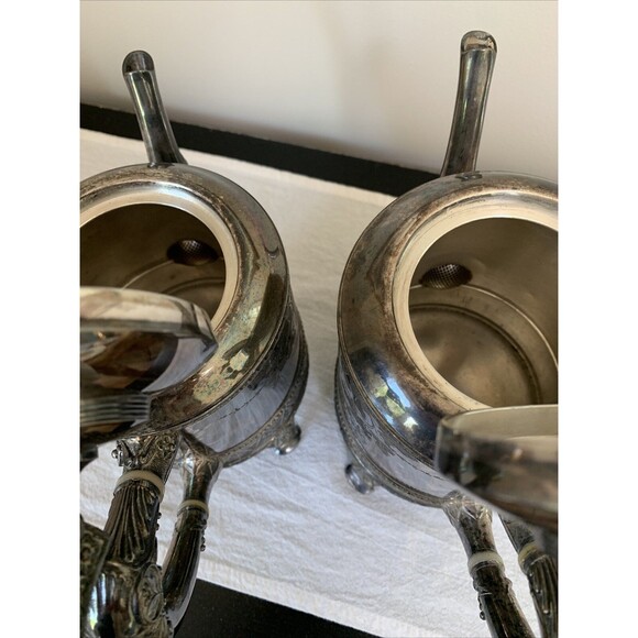 Meriden B Company Silverplate Hollowware No. 1926 5 and 6 Coffee Pots Britannia - Picture 10 of 16